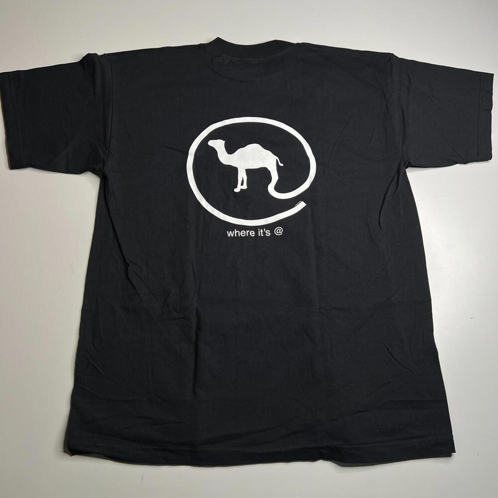 NEW! Vintage 1997‎ Camel Cigarettes T-Shirt Black XL 100% Cotton USA Fabric 90s